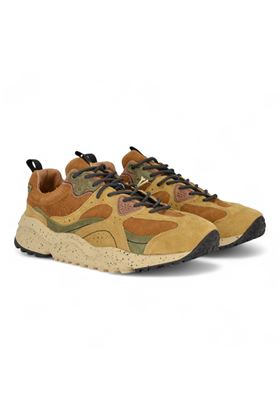 Sneaker uomo in camoscio multicolore. FLOWER MOUNTAIN | WAWEMAN-2E13